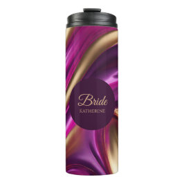 Termo Resumen moderno - Morado Fuchsia Novia -