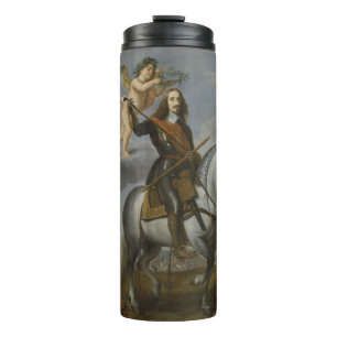 Termo Retrato de arte texto personalizado tumbler