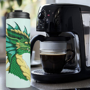 Termo Retrato de Dragón Verde