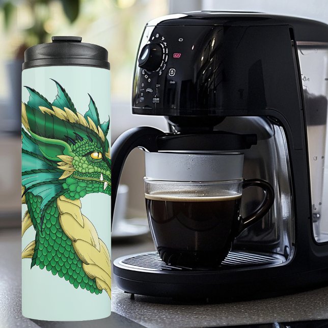 Termo Retrato de Dragón Verde (Subido por el creador)