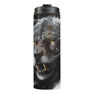 Termo Retrato de oso Pintura de animales Aventura de vid