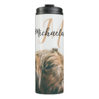 Retrato de vaca de Highland nombre personalizado m