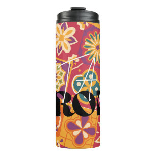 Termo Retro 70s Floral Patchwork Mantente FuerteAbraza