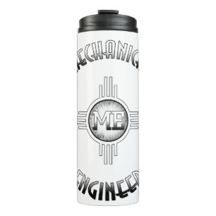 Termo Retro de ingeniero mecánico