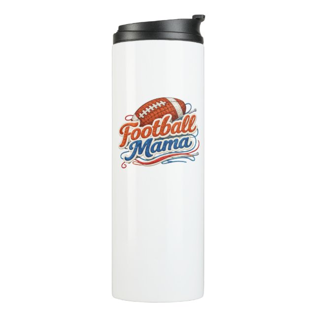 Termo Retro Fútbol Mama Día de la Madre  (Rotado hacia la izquierda)