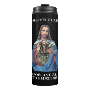 Termo Retro Jesus Shovelhead Perdono a todos los que odi