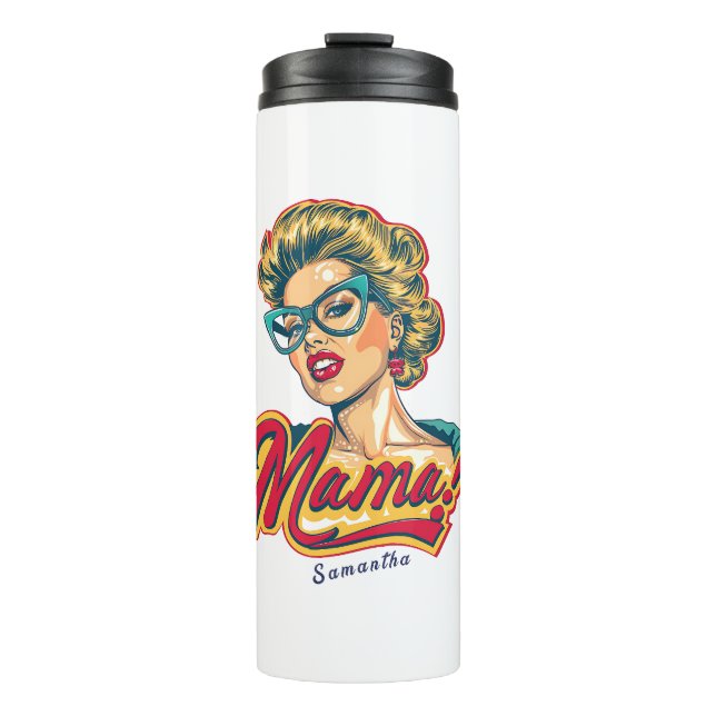 Termo Retro mamá pop art 2 personalizado (Anverso)