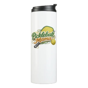 Termo Retro Pickleball Mama Día de la Madre 