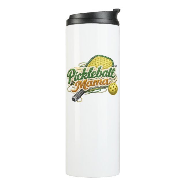 Termo Retro Pickleball Mama Día de la Madre  (Rotado hacia la izquierda)