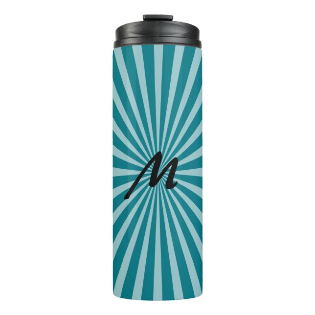Termo Retro Rays blanco transparente + tu idea (Anverso)