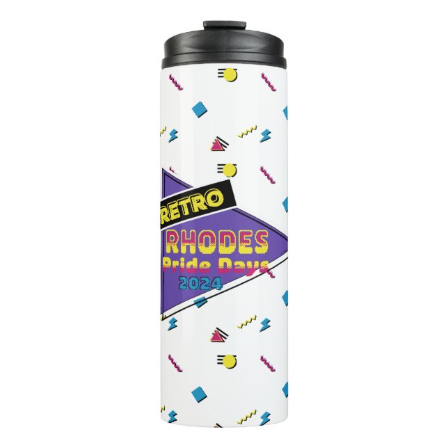 Termo Retro Rhodes Pride Days 2024 Thermal Tumbler (Anverso)