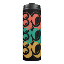 Retro Vintage 1980 Amarillo Verde Rojo