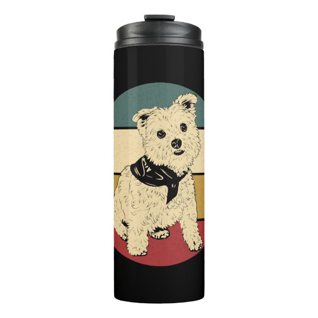 Termo Retro West Highland Terrier (Anverso)