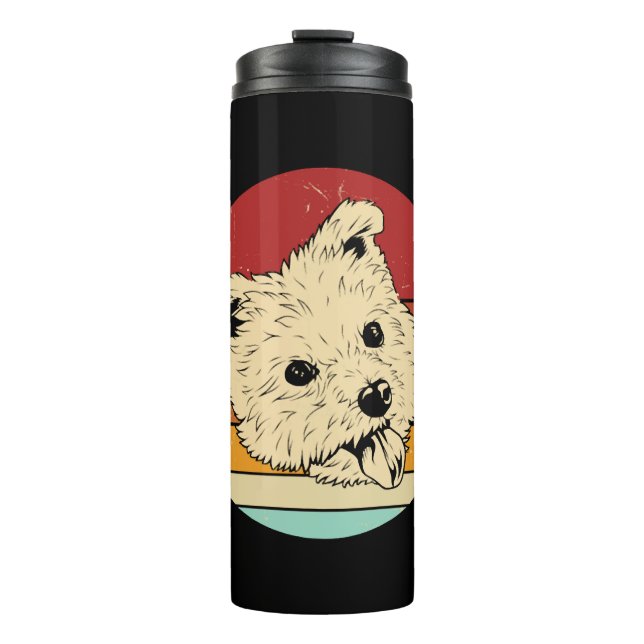 Termo Retro West Highland Terrier (Anverso)