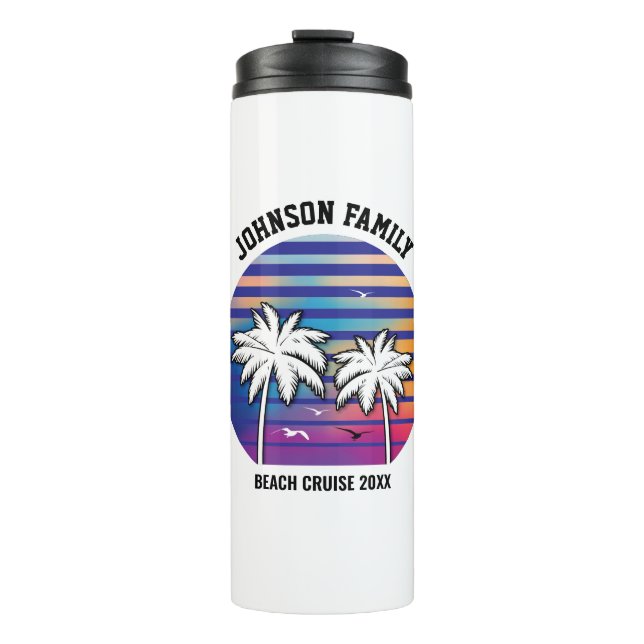Termo Reunión Familiar de Playa Crucero Personalizado Va (Anverso)