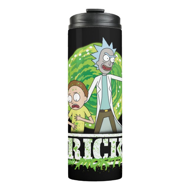 Termo RICK AND MORTY™ | Salpicadura verde (Anverso)