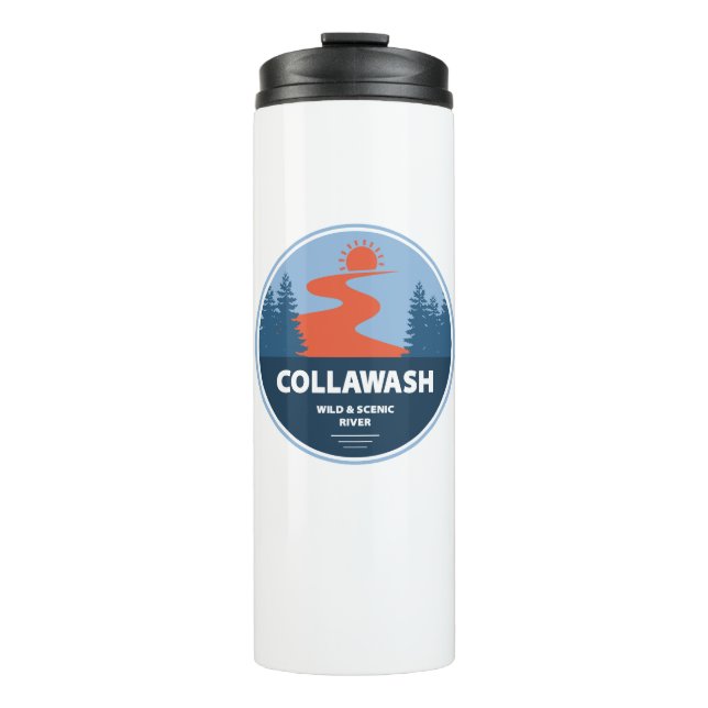 Termo Río Collawash Salvaje y Escénico Oregon (Anverso)