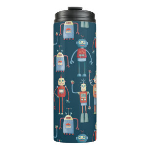 Termo Robots Retro Cute