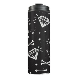 Termo Roca gruesa: diamantes, patrón de huesos.