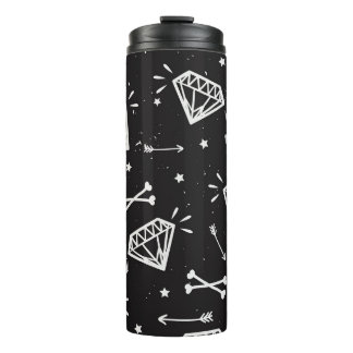 Termo Roca gruesa: diamantes, patrón de huesos.