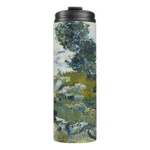 Termo Rocas con Roble, Pintura al Óleo de Van Gogh