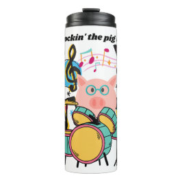 Termo Rockear la vida del cerdo