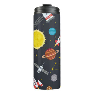 Termo Rocket space globe solar system and planet cosmos 