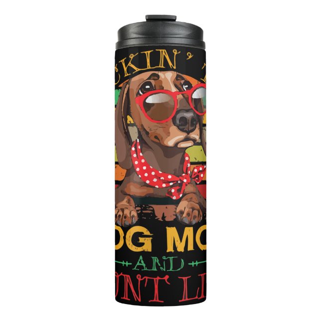 Termo Rocking The Dog Mom Tía Life Gift For Tía (Anverso)