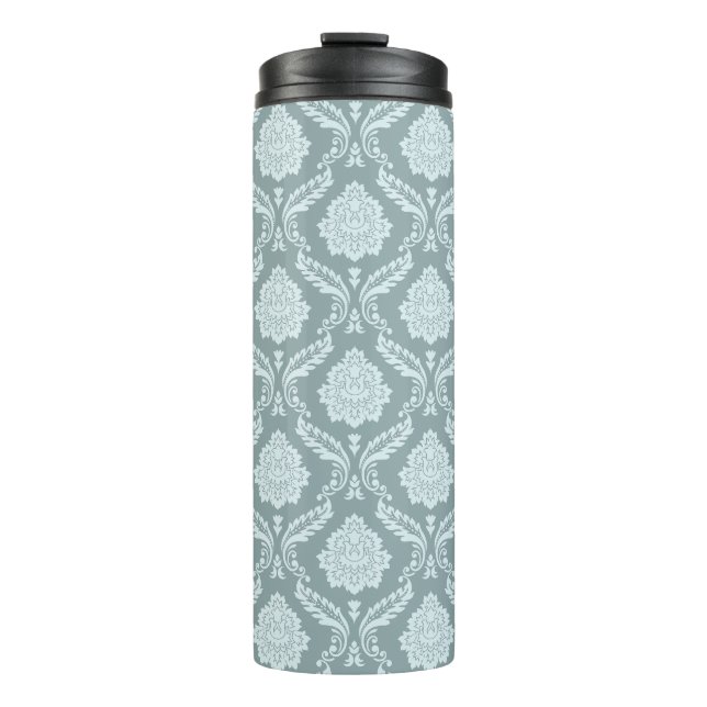 Termo Rococo Damask Pattern Duck Egg Blue+Teal (Anverso)