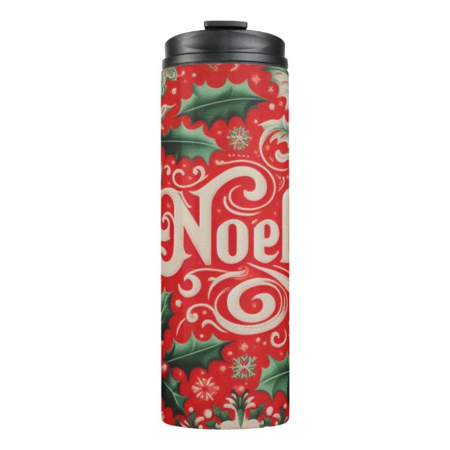 Termo Rojo Noel y Verde (Anverso)