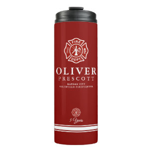 Termo Rojo voluntario del símbolo de la cruz maltesa del