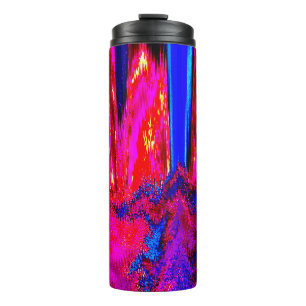 Termo Rojo y azul de brillo fundido
