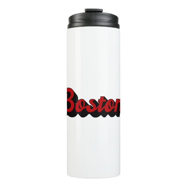 Termo Rojo y negro de Boston (Anverso)
