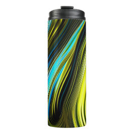 Termo Rollos de seda y satén azules y dorados