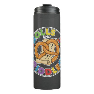 Termo Rolls and Riddles – Camiseta de Historias de Mesa