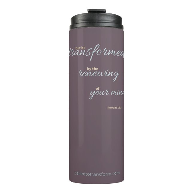 Termo Romans 12:2 Tumbler (Anverso)