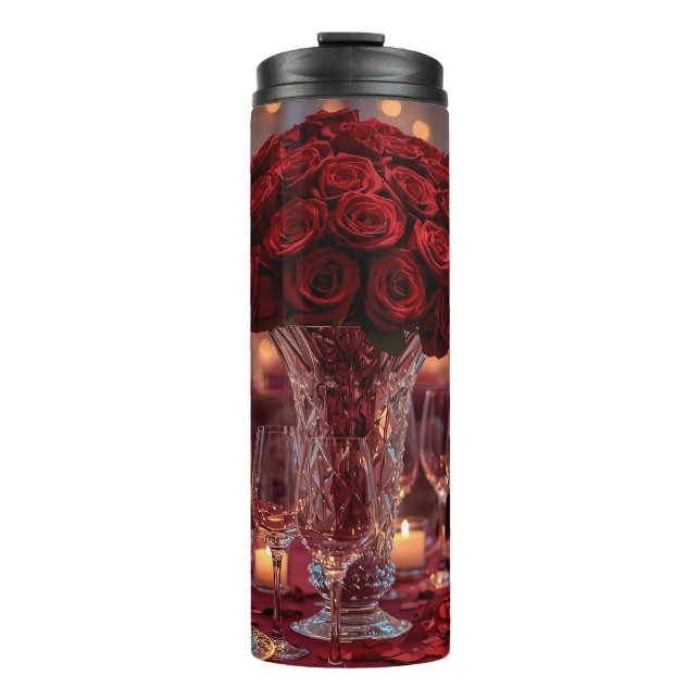 Termo Romantic Red Rose Valentine Insulated (Anverso)