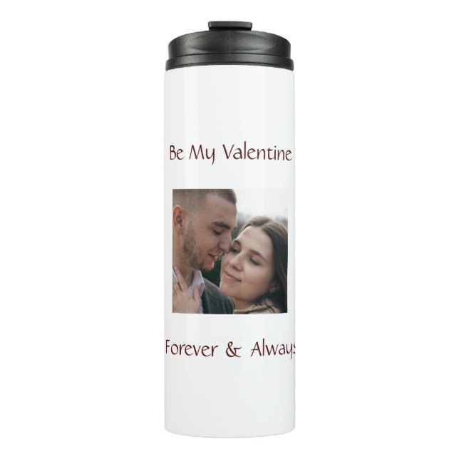 Termo Romantic Valentine Tumbler – Add Your Photo (Anverso)
