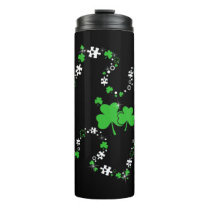 Termo Rompecabezas Shamrock Autism Awareness Happy St Pa