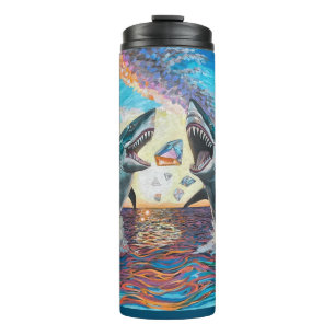 Termo Rompiendo el Glamour Chomp-Shark por joyas brillan
