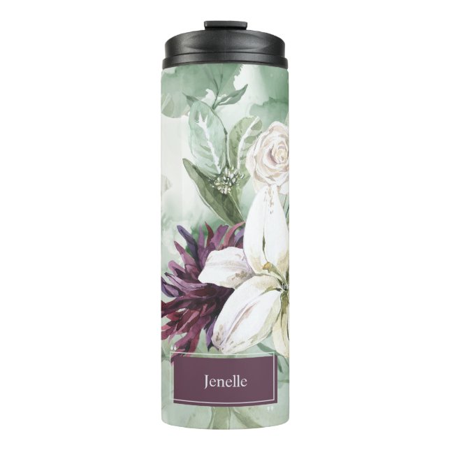 Termo Rosa acuarela, Lily, Magnolia (Anverso)