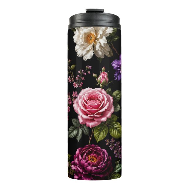 Termo Rosa de terciopelo negro  (Anverso)