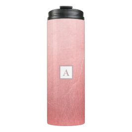 Termo Rosa Dorado Minimalista Glamour Chic