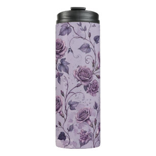 Termo Rosa Lavanda Polvorienta Tonos Soñadores Florales 