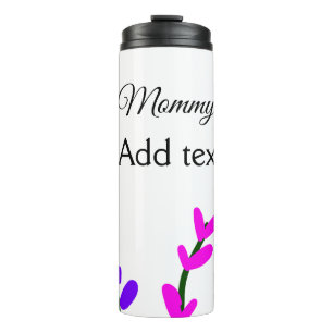 Termo Rosa lavanda púrpura regalo del día de la madre pa