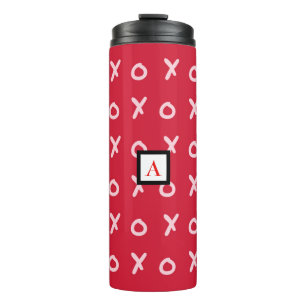 Termo Rosa Rojo y de Bebé X O XO XO's Lindos y de Moda