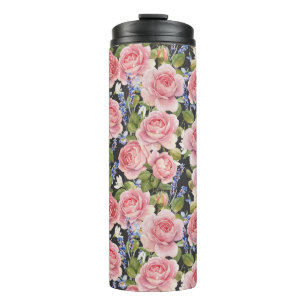 Termo Rosa rosado inglés: color de agua oscuro