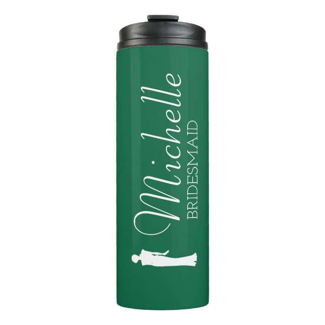 Termo Rosa Sonrojo Personalizado Dama de Honor (Anverso)