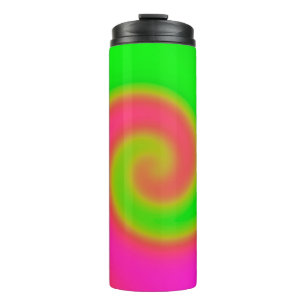 Termo Rosa Verde Swirl