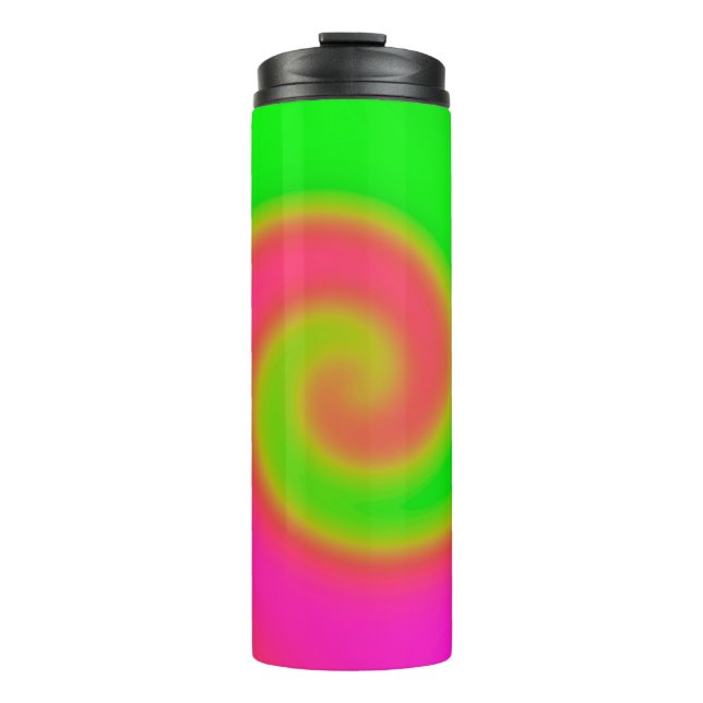 Termo Rosa Verde Swirl (Anverso)